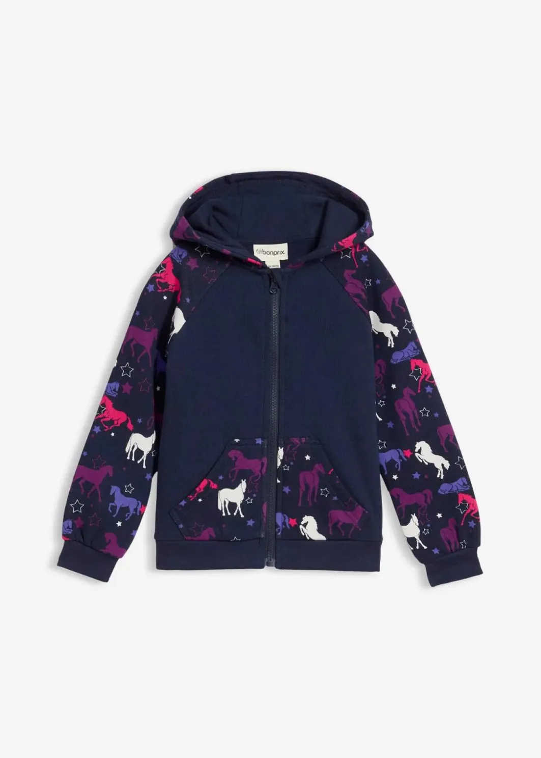 Kinder bonprix Mädchen 2-8 Jahre·Sweat & Strick|Kapuzen-Sweatjacke aus reiner Baumwolle