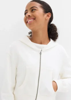 Kinder bonprix Mädchen 9-16 Jahre·Sweat & Strick|Mädchen 2-8 Jahre·Nachhaltigere Materialien|Kapuzen-Sweatjacke aus reiner Bio-Baumwolle