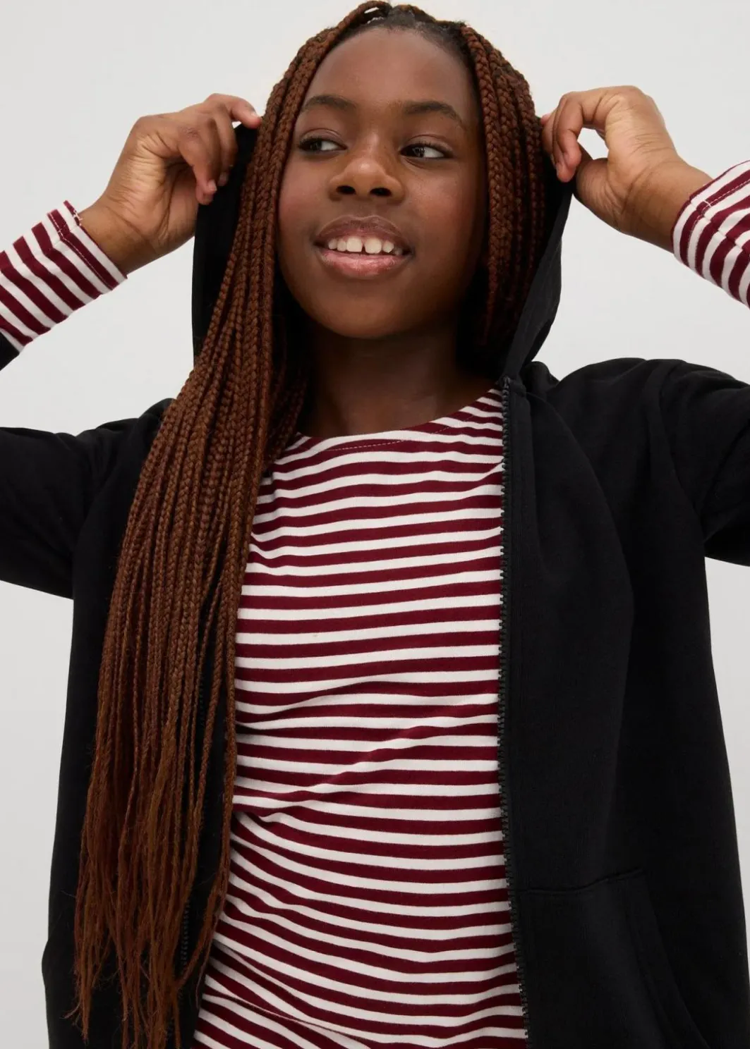 Kinder bonprix Mädchen 9-16 Jahre·Sweat & Strick|Mädchen 2-8 Jahre·Nachhaltigere Materialien|Kapuzen-Sweatjacke aus weichem Bio-Baumwoll-Mix