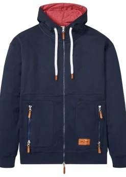 Sale Kapuzen-Sweatjacke aus weichem Baumwoll-Mix, Loose Fit Herren Große Größen|Sweat