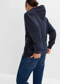 Sale Kapuzen-Sweatjacke aus weichem Baumwoll-Mix, Loose Fit Herren Große Größen|Sweat