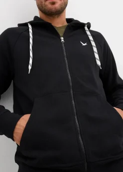 Herren bonprix Sweat|Basics|Kapuzen-Sweatjacke mit Kontrastdetails