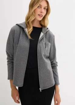 Sale Kapuzen-Sweatjacke mit recyceltem Polyester Damen Bekleidung·Blusen & Tuniken|Sweat