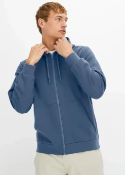 Herren bonprix Sweat|Sportbekleidung|Kapuzen-Sweatjacke mit Reißverschluss