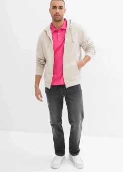 Herren bonprix Sweat|Sportbekleidung|Kapuzen-Sweatjacke mit Reißverschluss