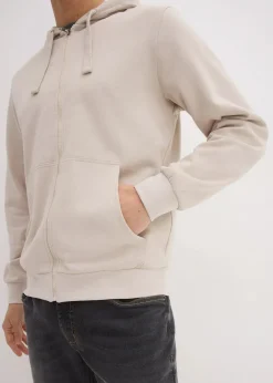 Herren bonprix Sweat|Sportbekleidung|Kapuzen-Sweatjacke mit Reißverschluss