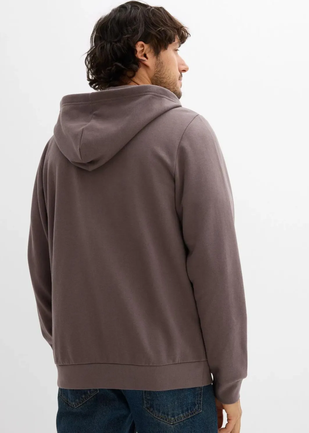 Herren bonprix Sweat|Sportbekleidung|Kapuzen-Sweatjacke mit Reißverschluss