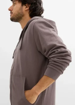 Herren bonprix Sweat|Sportbekleidung|Kapuzen-Sweatjacke mit Reißverschluss