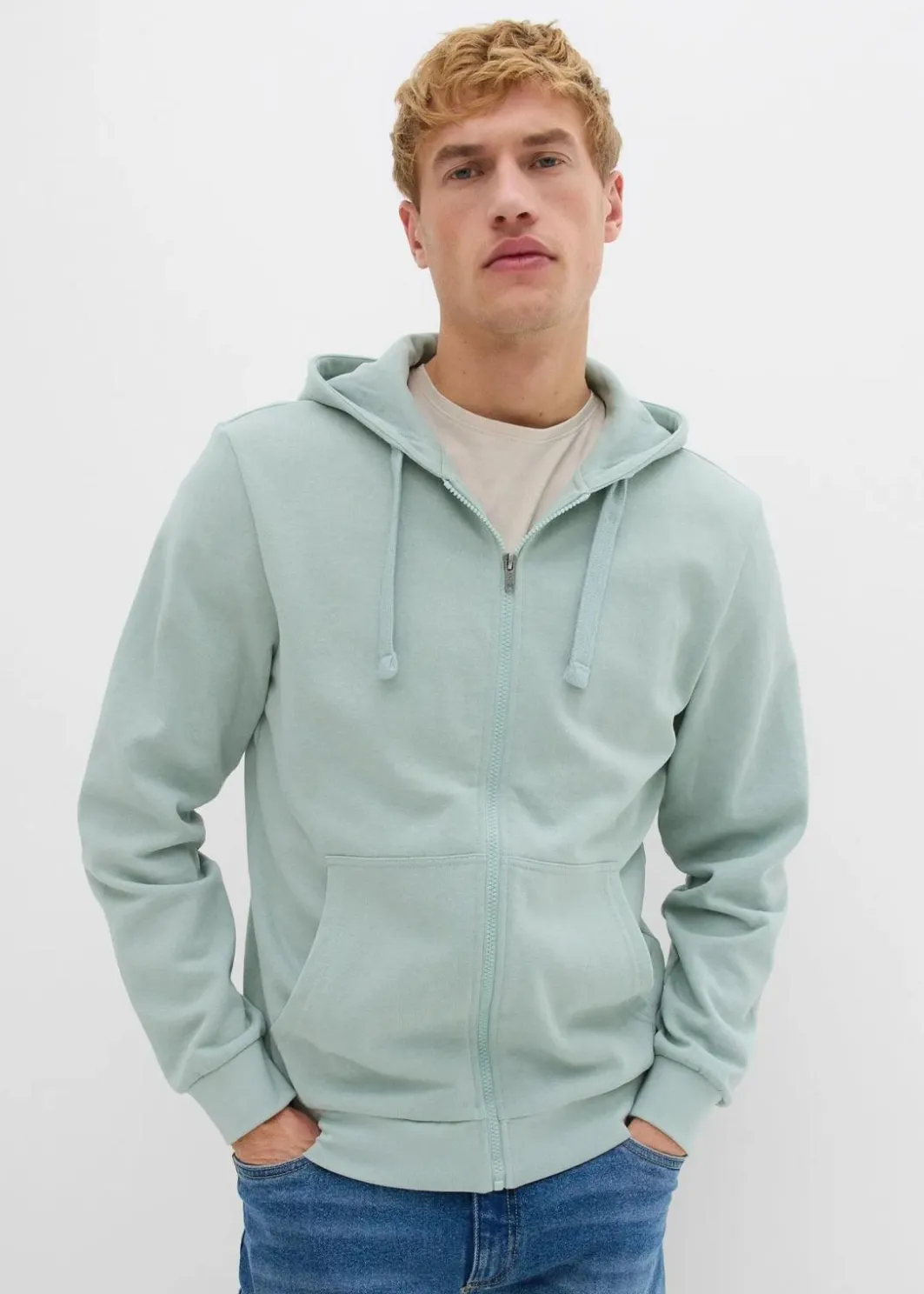 Kapuzen-Sweatjacke mit Reißverschluss Herren Sweat|Sportbekleidung