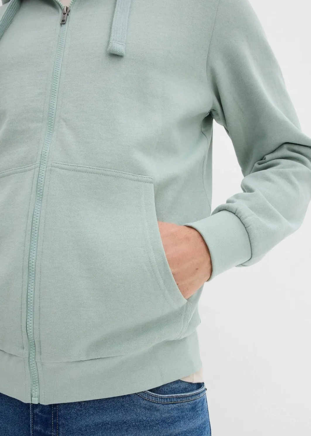 Kapuzen-Sweatjacke mit Reißverschluss Herren Sweat|Sportbekleidung