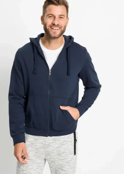 Discount Kapuzen-Sweatjacke mit Reißverschluss Herren Sweat|Sportbekleidung