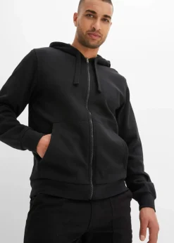 Herren bonprix Große Größen|Basics|Kapuzen-Sweatjacke mit Reißverschluss