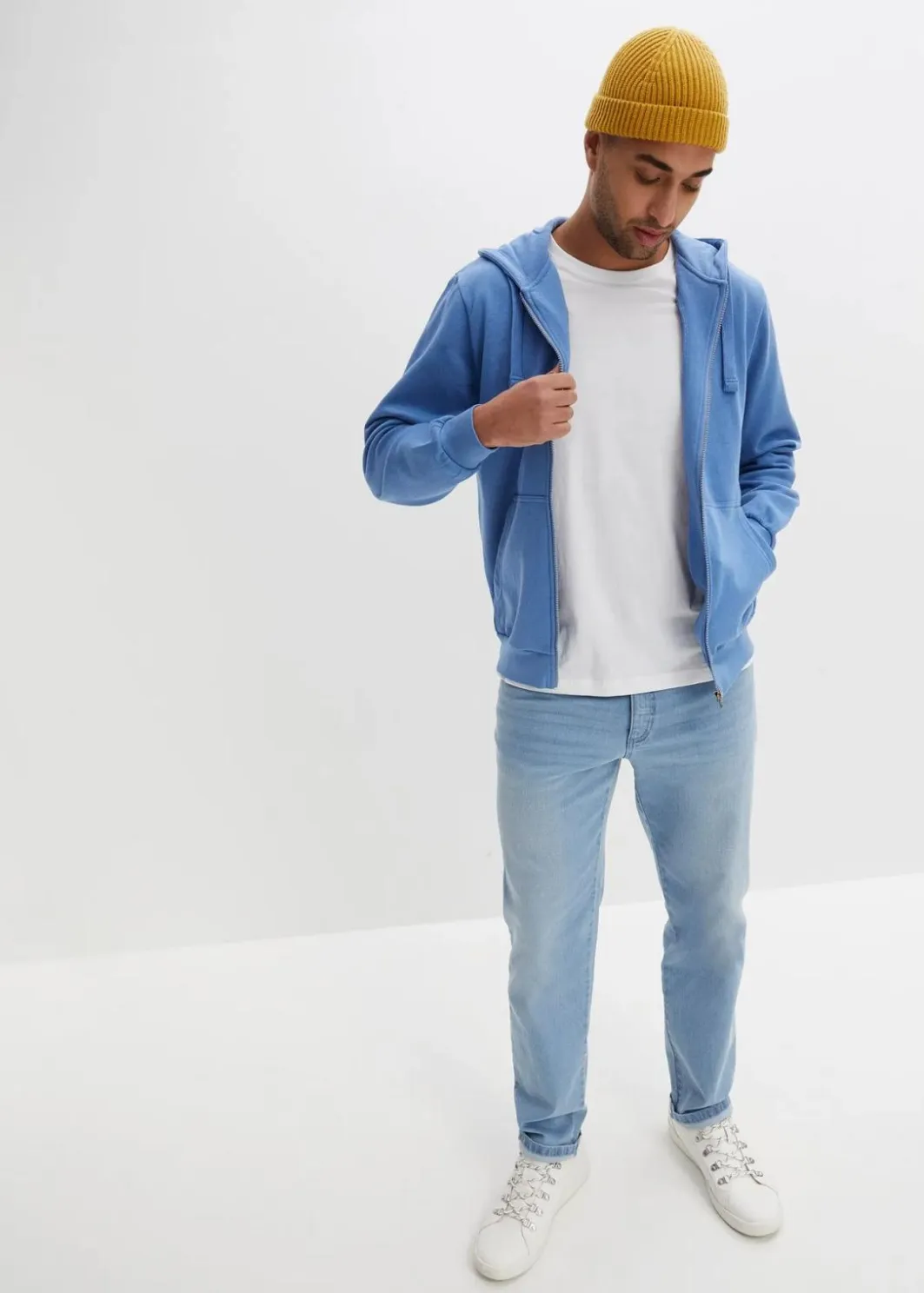 Kapuzen-Sweatjacke mit Reißverschluss Herren Sweat|Sportbekleidung