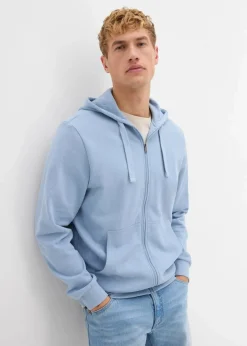 Herren bonprix Sweat|Sportbekleidung|Kapuzen-Sweatjacke mit Reißverschluss