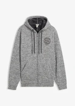 Herren bonprix Große Größen|Basics|Kapuzen-Sweatjacke mit Teddyfutter