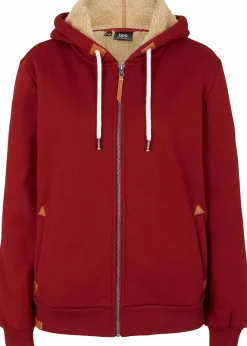 Sale Kapuzen-Sweatjacke mit Teddyfutter Damen Bekleidung·Blusen & Tuniken|Sweat