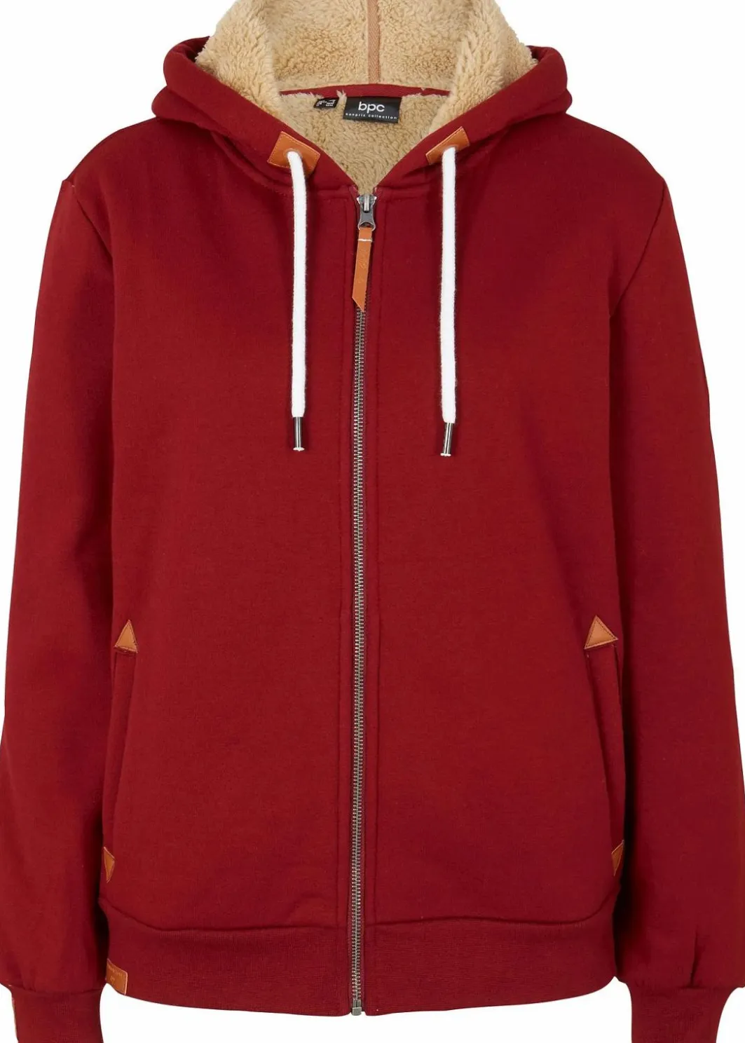Sale Kapuzen-Sweatjacke mit Teddyfutter Damen Bekleidung·Blusen & Tuniken|Sweat