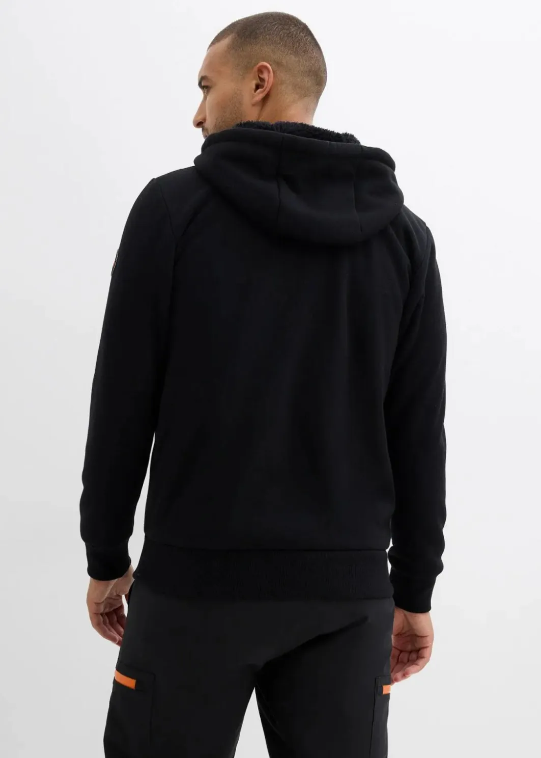 New Kapuzen-Sweatjacke mit Teddyfutter Herren Große Größen|Outdoorbekleidung