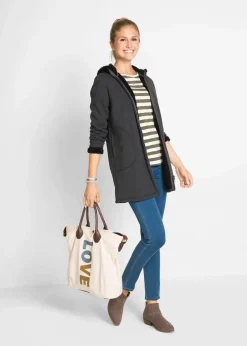 Clearance Kapuzen-Sweatjacke mit Teddyfell Damen Sweat|Bekleidung·Blusen & Tuniken