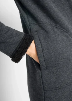 Clearance Kapuzen-Sweatjacke mit Teddyfell Damen Sweat|Bekleidung·Blusen & Tuniken