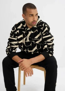 Herren bonprix Große Größen|Sweat|Kapuzensweatshirt aus Bio Baumwolle, Loose Fit