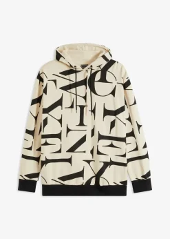 Herren bonprix Sweat|Große Größen|Kapuzensweatshirt aus Bio Baumwolle, Loose Fit