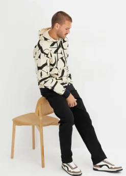 Herren bonprix Sweat|Große Größen|Kapuzensweatshirt aus Bio Baumwolle, Loose Fit