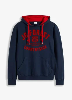 Herren bonprix Große Größen|Sweat|Kapuzensweatshirt mit Flockprint