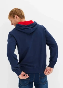 Herren bonprix Große Größen|Sweat|Kapuzensweatshirt mit Flockprint