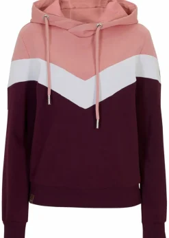 Damen bonprix Bekleidung·Blusen & Tuniken|Nachhaltigere Materialien|Kapuzensweatshirt mit großem Kragen