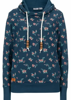 Sale Kapuzensweatshirt mit Kordeln aus reiner Baumwolle Damen Bekleidung·Blusen & Tuniken|Sweat