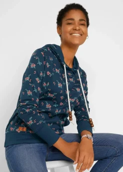 Sale Kapuzensweatshirt mit Kordeln aus reiner Baumwolle Damen Bekleidung·Blusen & Tuniken|Sweat