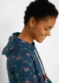 Sale Kapuzensweatshirt mit Kordeln aus reiner Baumwolle Damen Bekleidung·Blusen & Tuniken|Sweat