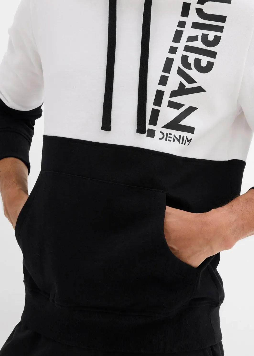 Herren bonprix Sweat|Sportbekleidung|Kapuzensweatshirt, Slim Fit