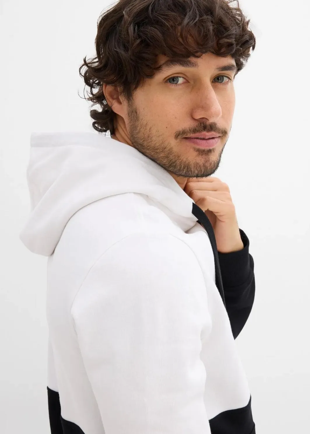 Herren bonprix Sweat|Sportbekleidung|Kapuzensweatshirt, Slim Fit