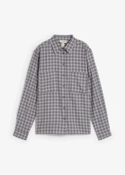 Sale Karierte Hemdbluse aus reiner Baumwolle Damen Bekleidung·Jacken & Mäntel|Blusen & Tuniken