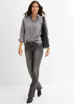 Sale Karierte Hemdbluse aus reiner Baumwolle Damen Bekleidung·Jacken & Mäntel|Blusen & Tuniken
