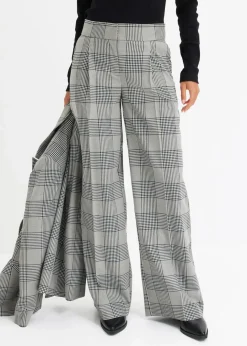 Damen bonprix Bekleidung·Kleider|Zweiteiler & Sets|karierte Marlenehose