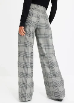 Damen bonprix Bekleidung·Kleider|Zweiteiler & Sets|karierte Marlenehose