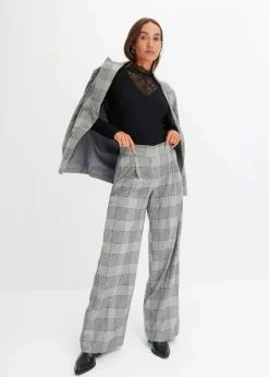 Damen bonprix Bekleidung·Kleider|Zweiteiler & Sets|karierte Marlenehose