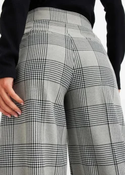 Damen bonprix Bekleidung·Kleider|Zweiteiler & Sets|karierte Marlenehose