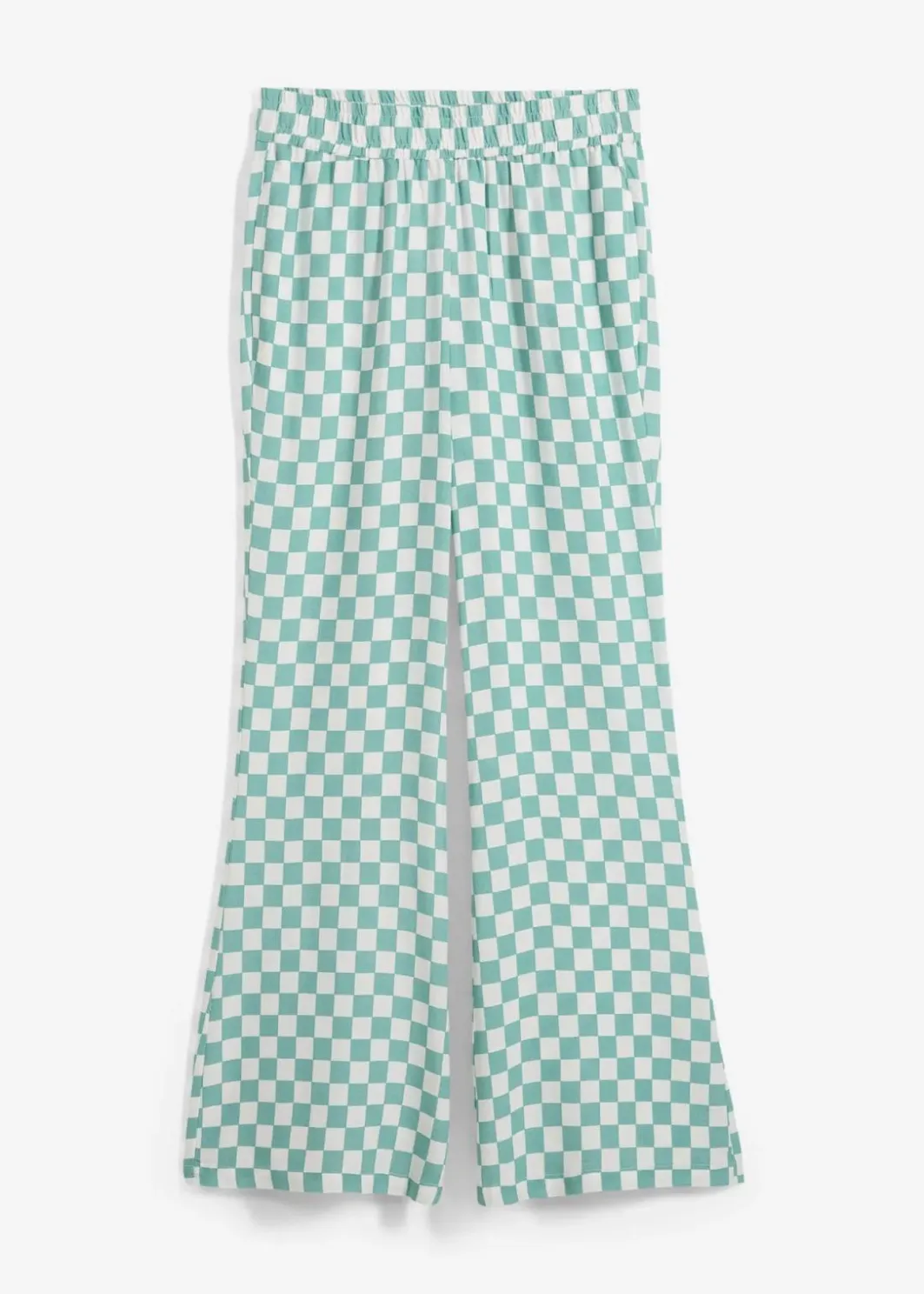 Best Karierte Marlenehose aus fließender Viskose Damen Bekleidung·Kleider|Hosen