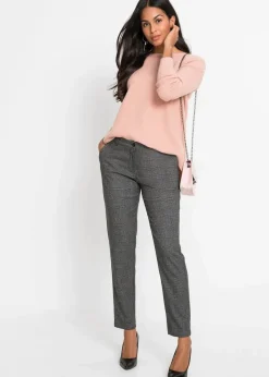 Damen bonprix Bekleidung·Kleider|Hosen|Karo-Chinohose