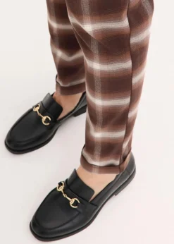 Damen bonprix Bekleidung·Kleider|Hosen|Karohose mit Umschlag