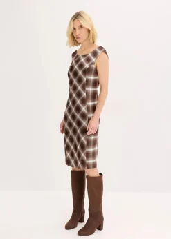 Damen bonprix Bekleidung·Pullover & Strickjacken|Kleider|Karokleid