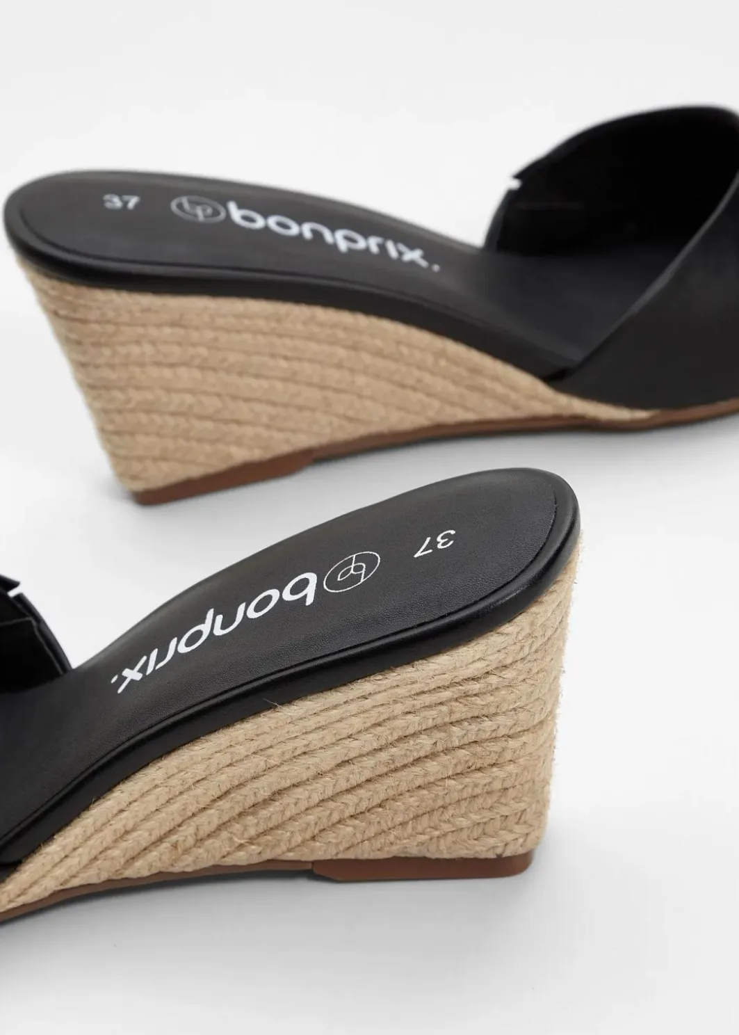 Hot Keilpantoletten in Bast-Optik Damen Strandmode|Sommerschuhe