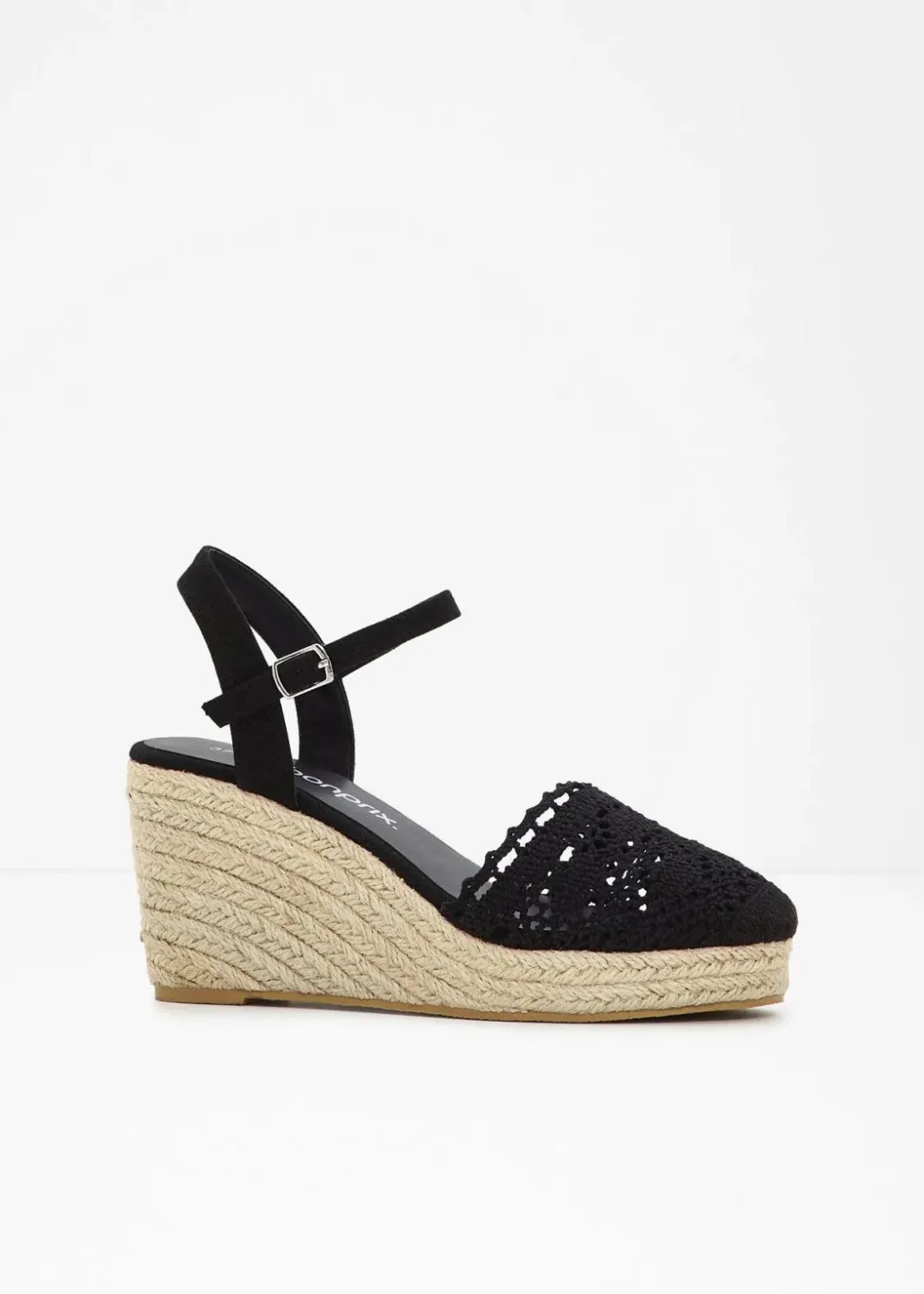 Discount Keilpumps in Häkel-Optik Damen Pumps