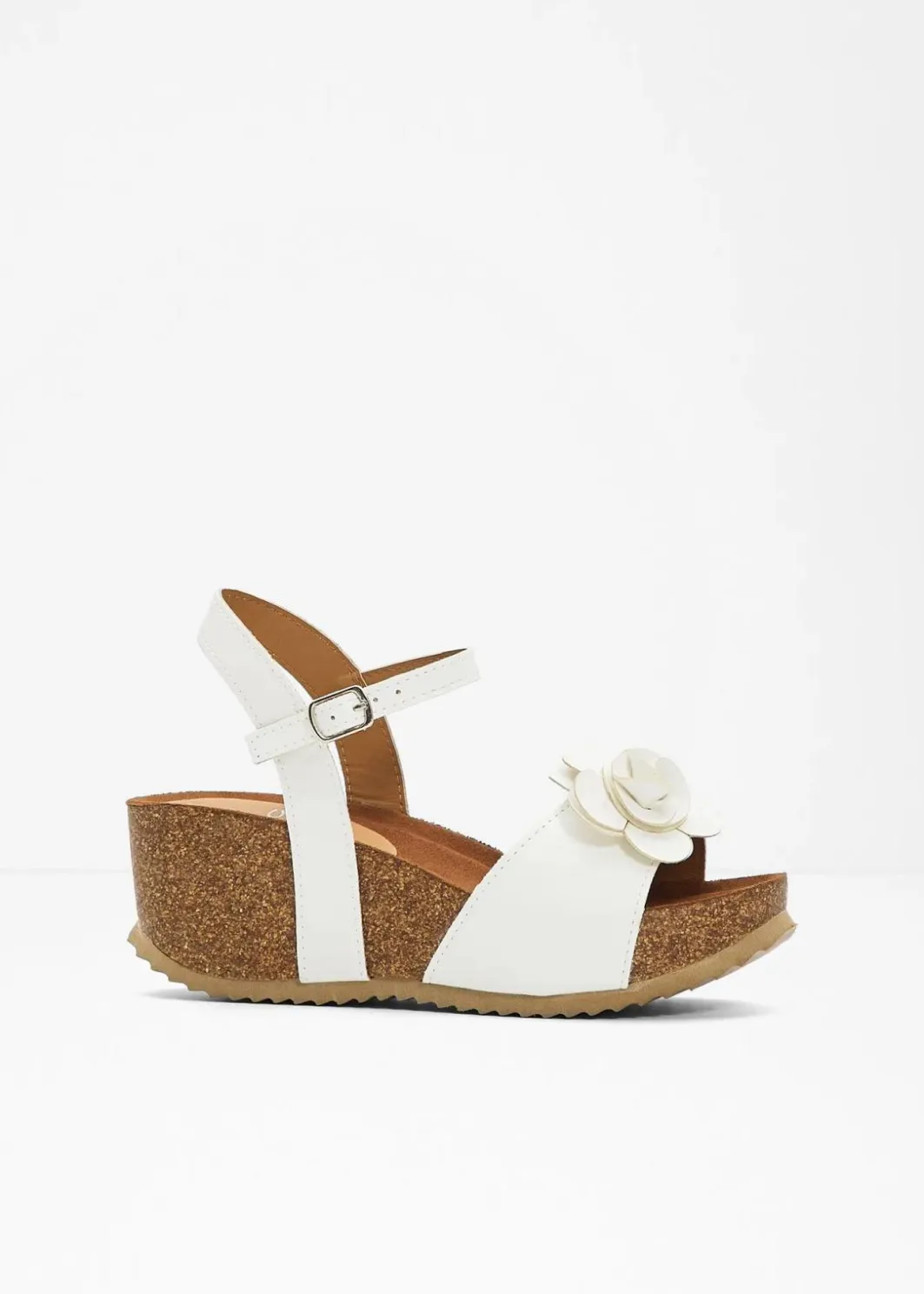 Damen bonprix Sommerschuhe|Keilsandaletten mit Blüten