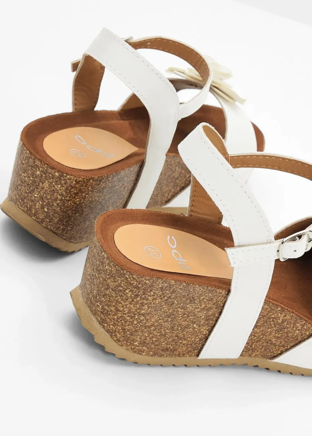 Damen bonprix Sommerschuhe|Keilsandaletten mit Blüten