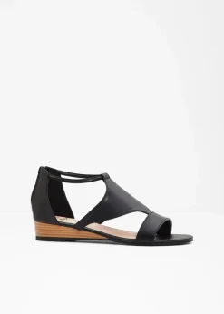Clearance Keilsandaletten mit Reißverschluss Damen Sommerschuhe|Schuhe & Accessoires In Spezialgrößen·Elastischer Schaft